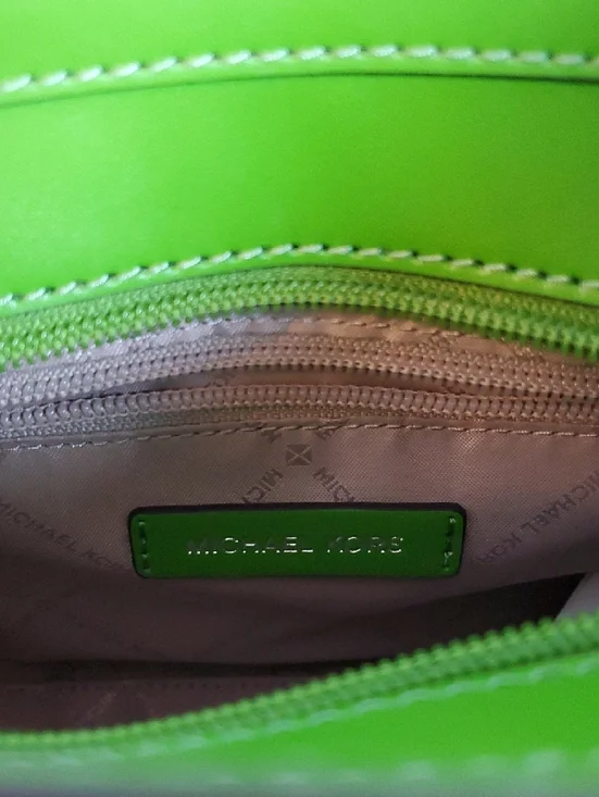 Michael Kors Small Hamilton Jungle Green Zebra Print Calf Hair Satchel NWT - Picture 4 of 9